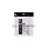 Plato cuadrado transparente 23x23cm 4 ud | Ducaval |