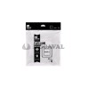 Plato cuadrado transparente 23x23cm 4 ud | Ducaval |