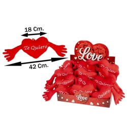 Corazon manos 2025 te quiero 42CM | Ducaval | Envías 24/48 horas 