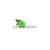 Flor sevillana mediana verde pistacho | Ducaval |