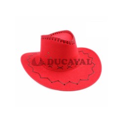 Sombrero vaquero rojo infantil