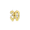 Vela nº 30 en color oro 7.7cm| Ducaval | Envíos 24/48h