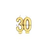 Vela nº 30 en color oro 7.7cm| Ducaval | Envíos 24/48h