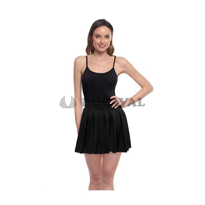 Falda vuelo negra