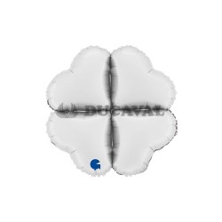Base corazón foil mini 12" blanco satinado | Ducaval | Envíos 24/48h