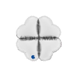 Base corazón foil mini 12" blanco satinado | Ducaval | Envíos 24/48h