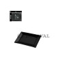 Bandeja rectangular negra 33x22.5cm 3und reutilizable | Ducaval | Env