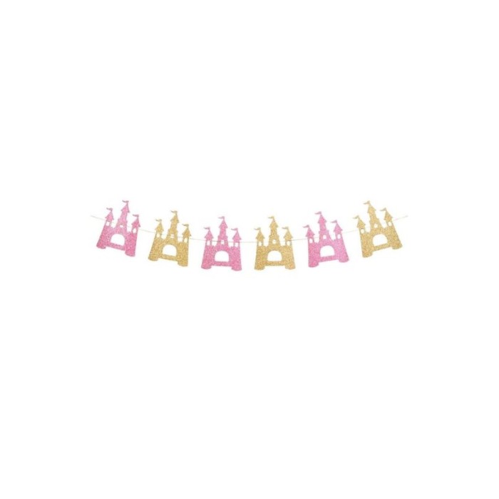 Guirnalda de princesas glitter 2,15m | Ducaval | Envíos 24/48h