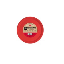 plato llano rojo BIODEGRADABLE 20.5cm 10ud | Ducaval | Envíos 24/48 h