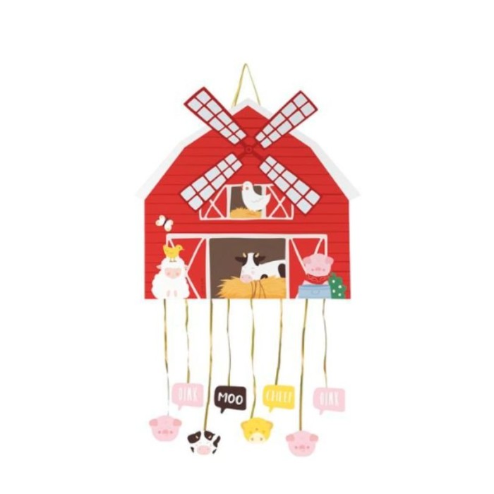 Piñate granja 45x45 cm carton | Ducaval | Envías 24/48 horas 