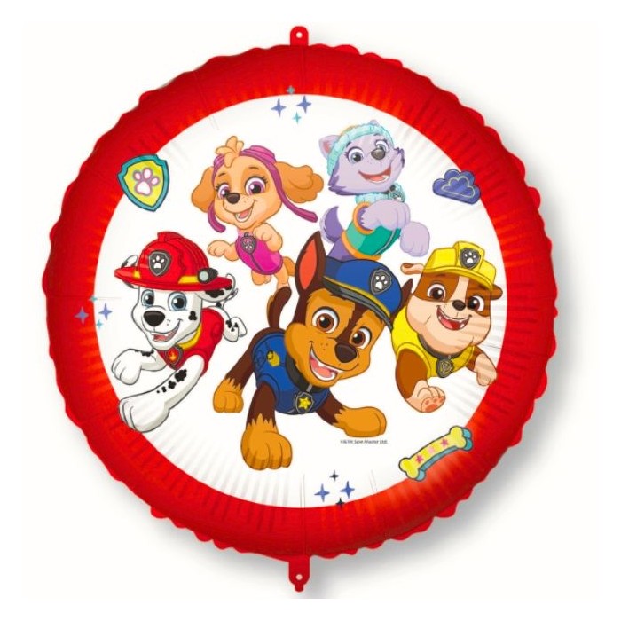 Globo foil patrulla canina con cinta y peso 46cm I Ducaval I Envíos 2