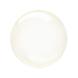 Globo círculo cristal amarillo 18" 45cm