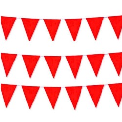 Banderín triángulos rojo 10mts| Ducaval | Envíos 24/48h