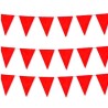 Banderín triángulos rojo 10mts| Ducaval | Envíos 24/48h