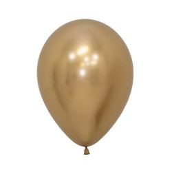 Globo látex oro reflex 30cm 50 unidades Liragram | Ducaval | Envios 2