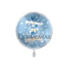 Globos foil COMUNIÓN azul 17" 43cm