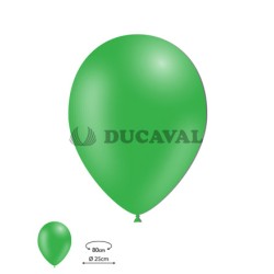 Globos látex verde 100u 25cm | Ducaval | Envío 24/48h