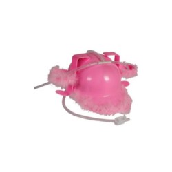 Casco de beber pelo rosa