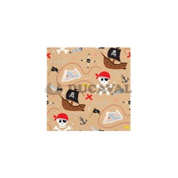 Servilletas Piratas 33x33cm 20u