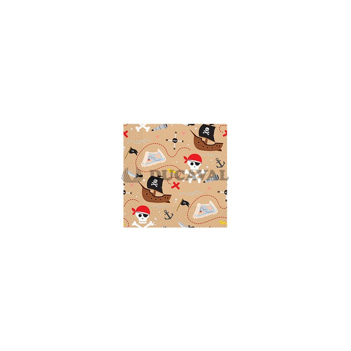 Servilletas Piratas 33x33cm 20u