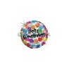 Globo foil 18" redondo feliz cumpleaños globos
