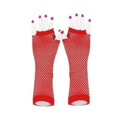 Guantes rejilla rojos largos | Ducaval | Envíos 24/48 horas