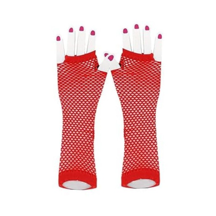 Guantes rejilla rojos largos | Ducaval | Envíos 24/48 horas