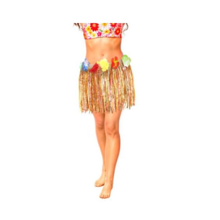 Falda Hawaiana 30cm multicolor | Ducaval | Envíos 24/48 horas