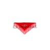 Mantón pequeño bordado rojo