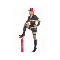 Disfraz de Bombera sexy negro