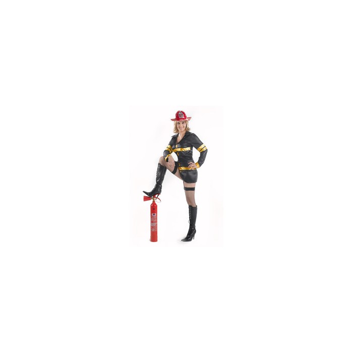 Disfraz de Bombera sexy negro