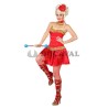 Disfraz de majorette rojo