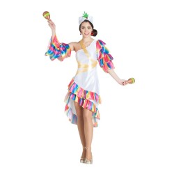 Disfraz de Rumbera blanco. Ducaval 2448 horas
