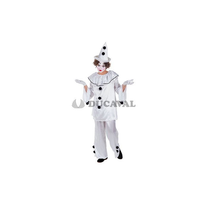 Disfraz pierrot blanco