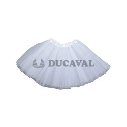Tutú en color blanco de 45cm | Ducaval | Envíos 24/48h