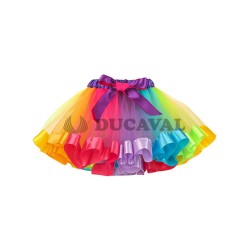 Tutú Multicolor con ribete  Disfraces Ducaval