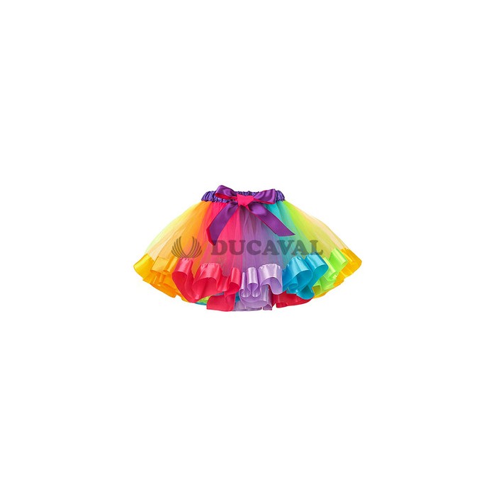Tutú Multicolor con ribete  Disfraces Ducaval