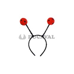 Diadema antenas de mariquita  Disfraces Ducaval