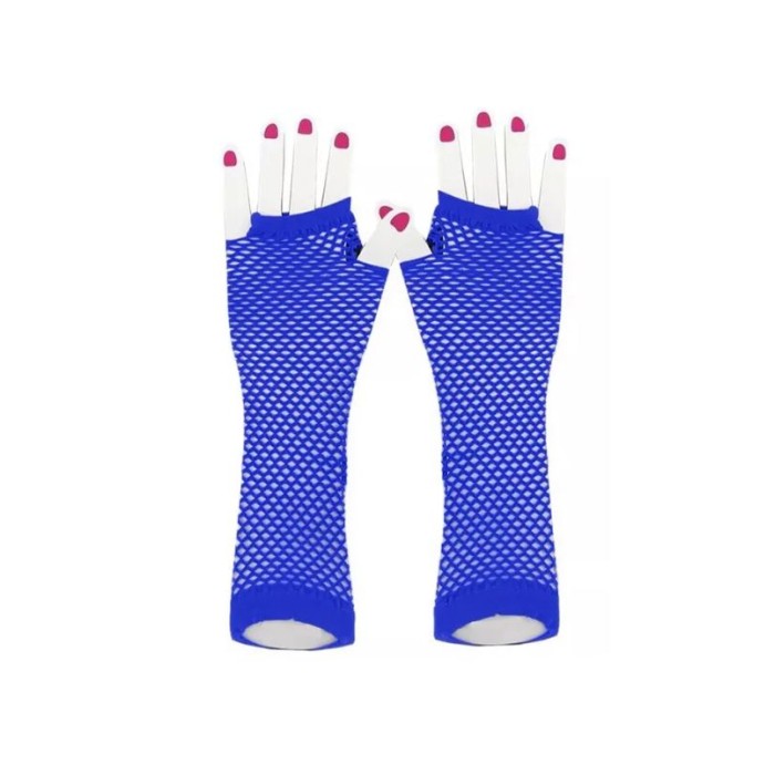 Guantes rejilla azul royal largos | Ducaval | Envíos 24/48 horas