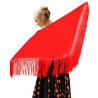 Mantón grande liso rojo | Ducaval | Envíos 24/48 horas