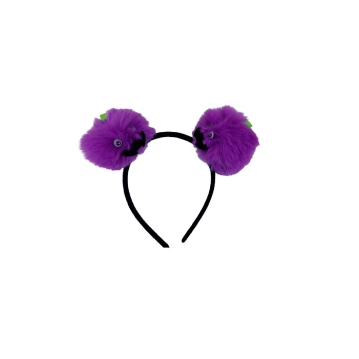 Diadema bolas pelo Halloween morado | Ducaval | Envíos 24/48 horas
