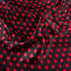 Pañuelo negro lunar rojo | Ducaval | Envías 24/48 horas 