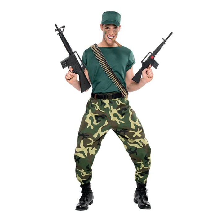 Disfraz de Paramilitar hombre