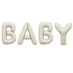LETRAS FOIL BABY CREMA 140X43CM | Ducaval | Envías 24/48 horas 
