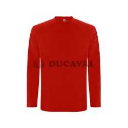 Camiseta manga larga roja adul.