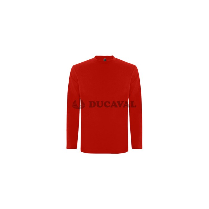 Camiseta manga larga roja adul.