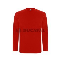 Camiseta manga larga roja adul.