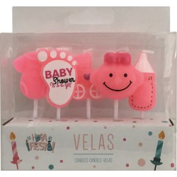 Velas baby rosa  Disfraces Ducaval