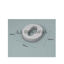 Número 0 corcho 200X40mm  Disfraces Ducaval