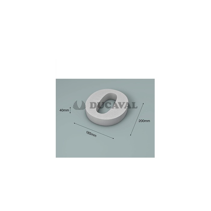 Número 0 corcho 200X40mm  Disfraces Ducaval